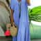 Womens Dress Plus Size Casual Loose VNeck Solid Long Pleated Spring Summer Dress 4