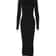 Fashion Turtleneck Long Sleeves Black Sexy Bodycon Maxi Prom Dress, Fall Casual Clothes, Streetwear Party Festival