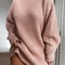 Autumn Solid Long Sleeve Women Turtleneck Sweater Dress, Casual Elegant Mini, Winter Clothes