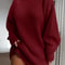 Autumn Solid Long Sleeve Women Turtleneck Sweater Dress, Casual Elegant Mini, Winter Clothes