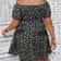 Elegant Floral Print Plus Size Summer Dress, Casual Vacation Off the Shoulder Strapless Dress for Women