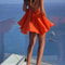 High Street Lady Summer Beach Dress, Elegant Sleeveless Hollow Out Backless Vestidos