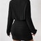 Womens Autumn Winter Fashion, High Neck Knitted Sweater Dress, Casual Solid Loose Long Sleeve, Warm Mid Length Dresses