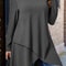 Autumn and Winter New Plus Size Women's Clothing, Daily Casual Loose Long Sleeved Dresses