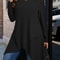 Autumn and Winter New Plus Size Women's Clothing, Daily Casual Loose Long Sleeved Dresses
