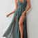 Floral Print Beach Holiday Party Maxi Dress Deep VNeck Backless Sling Dress With Thigh High Slit Su 6