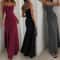 Waist Cinched High Skirt Mid Length Vest Solid Color Long Skirt Jumpsuit European And American Styl 0