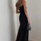 Waist Cinched High Skirt Mid Length Vest Solid Color Long Skirt Jumpsuit European And American Styl 4