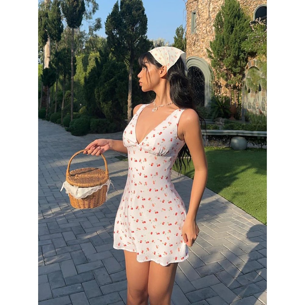 Summer Bodycon Mini Dress for Women Elegant Clothes Birthday Party Vacation