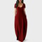 Women's Sexy Deep V Solid Color Dress, European and American Spring and Summer Long Skirt