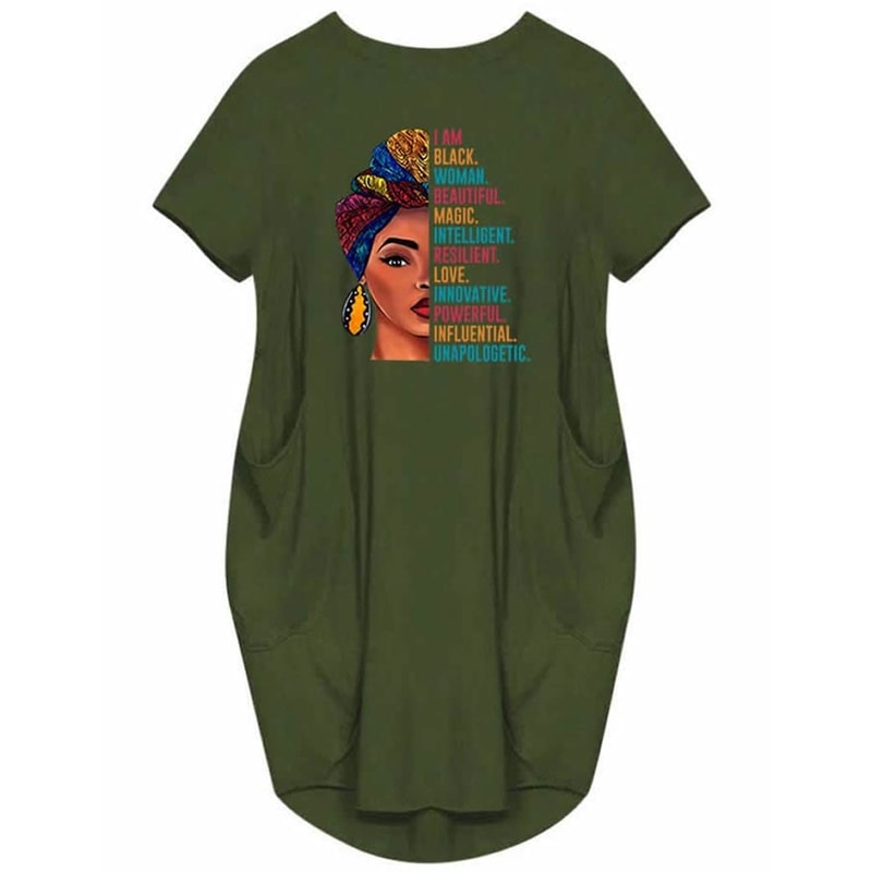 Casual Dresses For Plus Size Women Short Sleeve ONeck Loose Fit 7