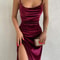 Streetwear Bodycon Midi Dress, Elegant Party Club Evening Velvet Wholesale Items For Business