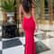 Elegant Sexy Backless Bodycon Maxi Dress For Women Spring Birthday Party Casual Solid Sleeveless 0