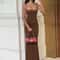 Elegant Sexy Backless Bodycon Maxi Dress For Women Spring Birthday Party Casual Solid Sleeveless 10