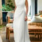 Womens Solid Color Sleeveless High Neck Party Dress High Waist Pleated Floor Length Graceful Evenin 9