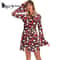 Disco Floral Printed Womens Bohemian Dress Holiday Hippie Outfit Clothes 1