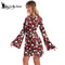Disco Floral Printed Womens Bohemian Dress Holiday Hippie Outfit Clothes 2