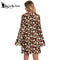 Disco Floral Printed Womens Bohemian Dress Holiday Hippie Outfit Clothes 3
