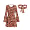 Disco Floral Printed Womens Bohemian Dress Holiday Hippie Outfit Clothes 7