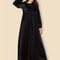 Solid Color Velvet Plus Size Women's A-Line Swing Dress for Autumn and Winter