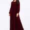 Solid Color Velvet Plus Size Women's A-Line Swing Dress for Autumn and Winter