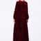 Solid Color Velvet Plus Size Women's A-Line Swing Dress for Autumn and Winter