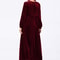 Solid Color Velvet Plus Size Women's A-Line Swing Dress for Autumn and Winter