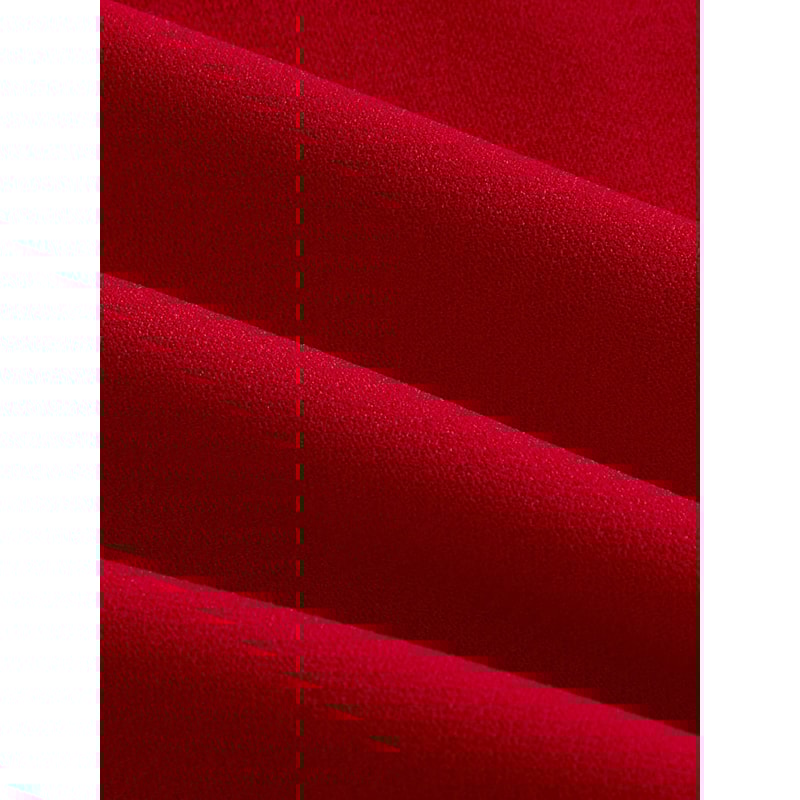 New Red Bow Halter Dress Female Autumn Spice Girl Pleated Fashion Waist Show Thin Short Skirt Trend 1