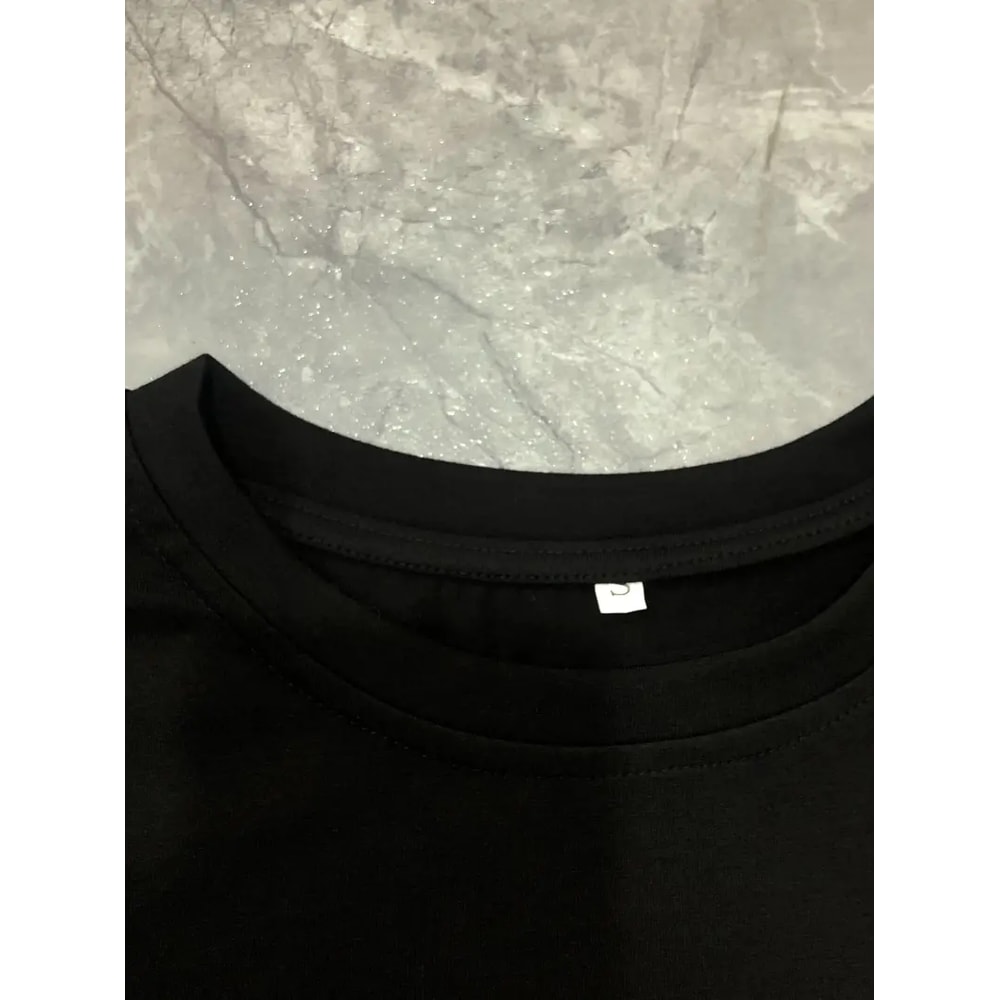 Women's Summer Casual Lip Print Loose Size Round Neck Short Sleeved T-shirt Dress, Comfortable and