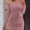 Winter Skinny Knitted Vestidaos Bodycon Dress For Women