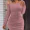 Winter Skinny Knitted Vestidaos Bodycon Dress For Women