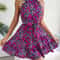 Casual Women Summer Floral Print Ruffle Halter Dress Perfect For Warm Weather 5
