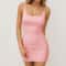 Summer Clothes Women, Solid Color Backless Strapless Nightclub Dress, Bodycon Evening Party Low Neck Mini Dress