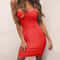 Summer Clothes Women, Solid Color Backless Strapless Nightclub Dress, Bodycon Evening Party Low Neck Mini Dress