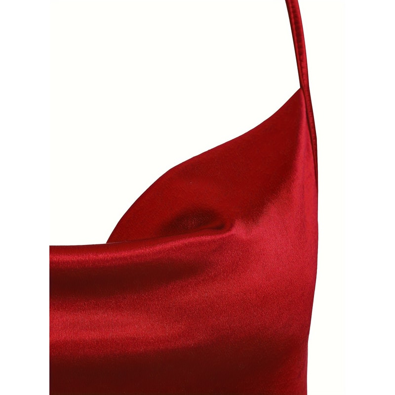 Voom Satin Hip Suspender Dress Womens Dress For Parties Elegant Satin Dress For Evening Wear Sexy A