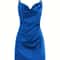 Voom Satin Hip Suspender Dress Womens Dress For Parties Elegant Satin Dress For Evening Wear Sexy A