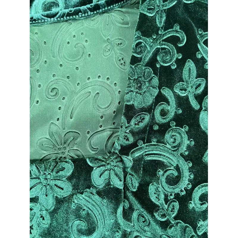 Elegant Plus Size Womens Bohemian Long Sleeve Dress In Korean Fleece Fabric 1