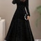 Elegant Plus Size Womens Bohemian Long Sleeve Dress In Korean Fleece Fabric 5