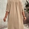 Casual Loose Womens Shirt Dress With ButtonUp Collar Short Sleeve Straight Cut Outdoor Commute Dres 1