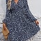 Women Winter Neck Lantern Sleeve Dress, Knit Dress with Waist Shirring, Bodycon Maxi