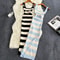 Stripe Summer Elastic Split Bodycon Dress, Sexy Beach Vacation Sundress, Women Casual Slim Pencil, Maxi Long Dress, Warm