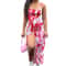 Women Summer Sexy Suspender Long Dress Split Printing TieUp Fashionable Elegant Club Beach Party Cl