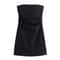 Dress Women Off Shoulder Corset Short Dresses Ruched Backless Bodycon Blue Black White Sexy Party D 6