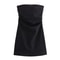 Dress Women Off Shoulder Corset Short Dresses Ruched Backless Bodycon Blue Black White Sexy Party D 6