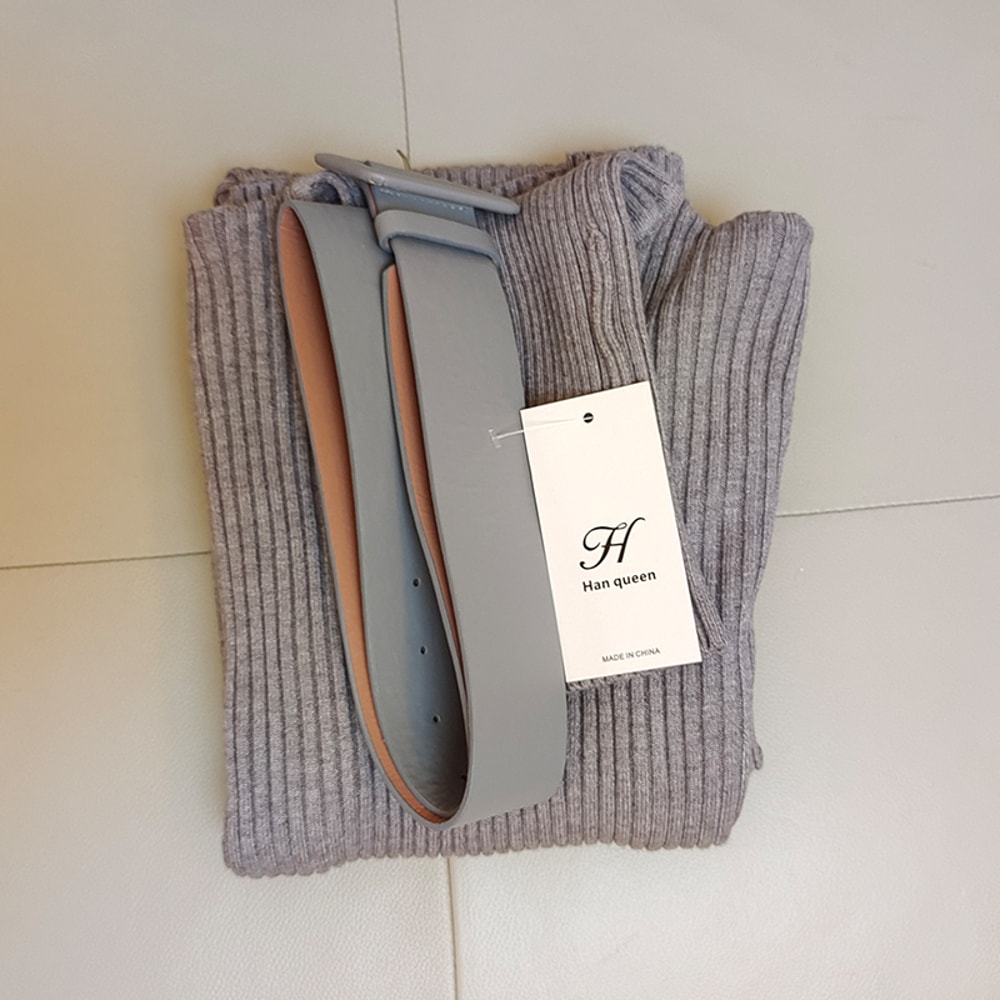 Soft Elastic Turtleneck Sweater Bodycon Dress Midi Winter Party Dress For Women With Belt 6