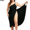 Womens Dress Strap Beach Skirt Veil Covered Wrap Backless Crossover Swimsuit Tank Top Comfortable W 0