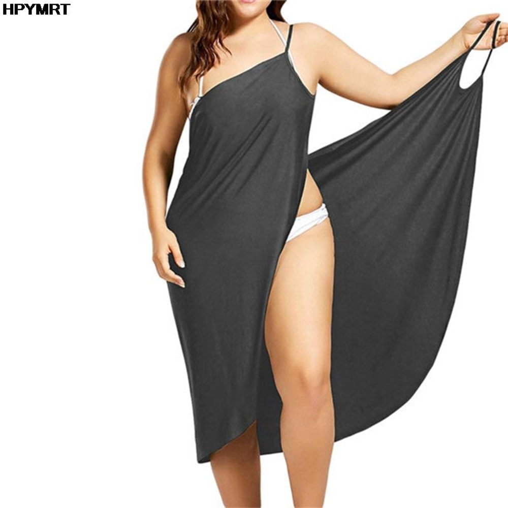 Womens Dress Strap Beach Skirt Veil Covered Wrap Backless Crossover Swimsuit Tank Top Comfortable W 2
