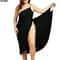 Womens Dress Strap Beach Skirt Veil Covered Wrap Backless Crossover Swimsuit Tank Top Comfortable W 5