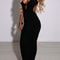 Sexy Deep V LowCut Cross Bandage Long Maxi Dress Women Sleeveless Backless Bodycon Elegant Club Par 1