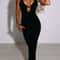 Sexy Deep V LowCut Cross Bandage Long Maxi Dress Women Sleeveless Backless Bodycon Elegant Club Par 6